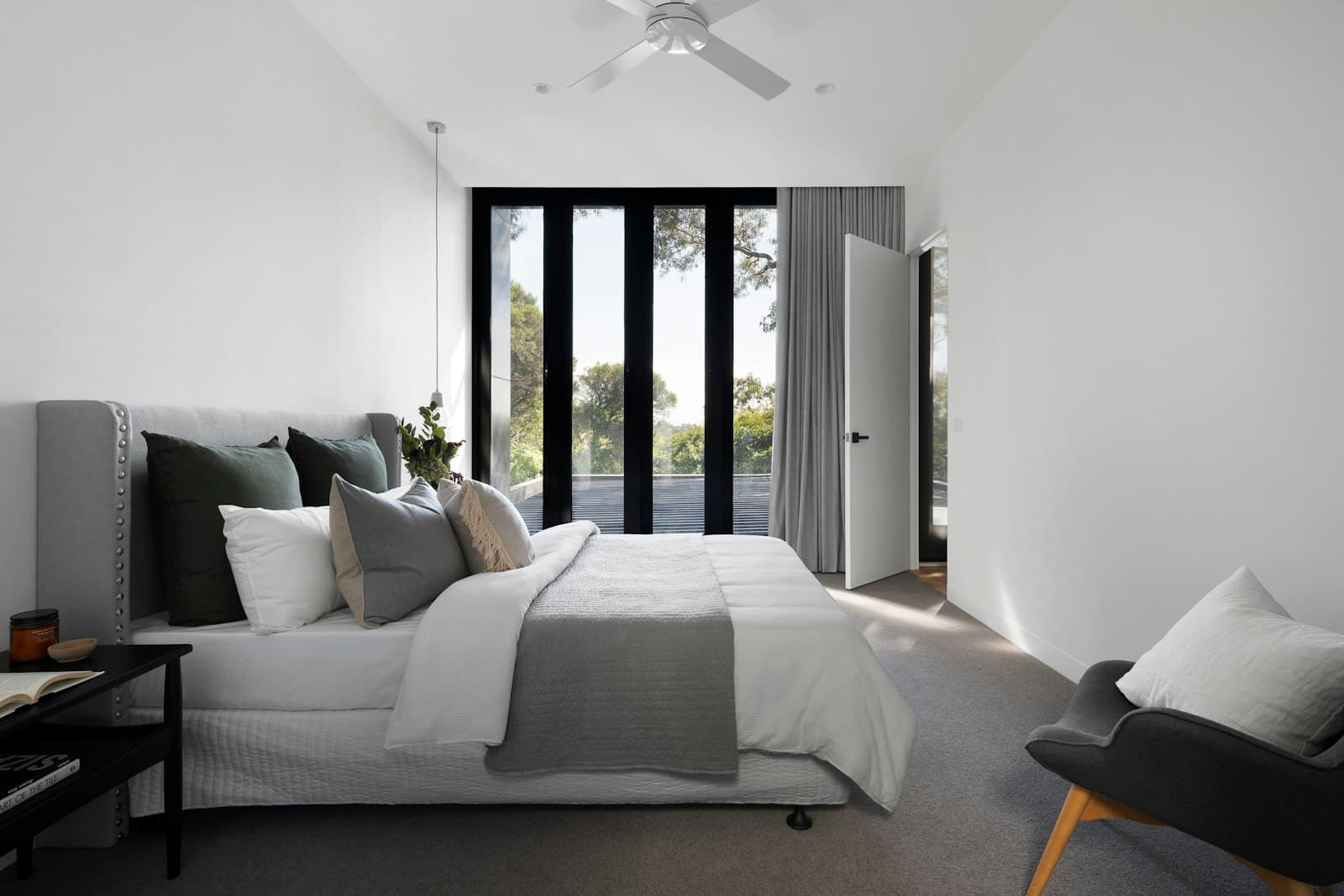 Interior detail showing natural materials and considered design